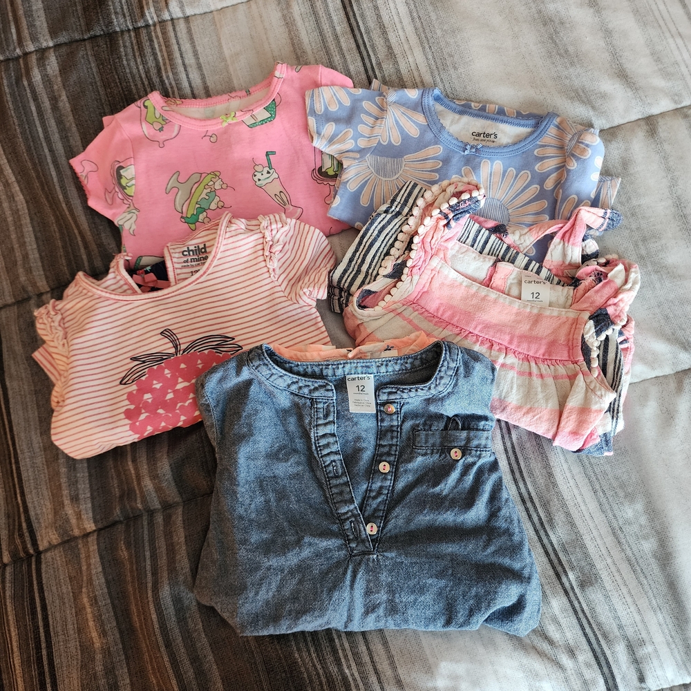 Carter's Kids Matching Sets - Pink, Blue, Denim